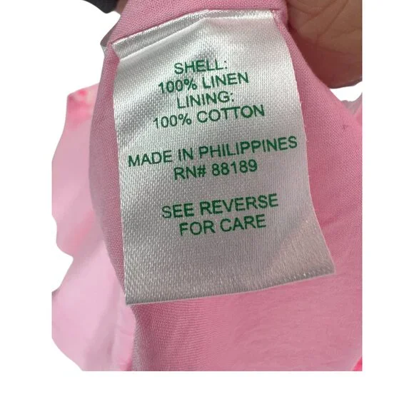 🦩 NWT Lilly Pulitzer Pink Calina Linen Midi Dress 14 🦩 - Picture 7 of 9